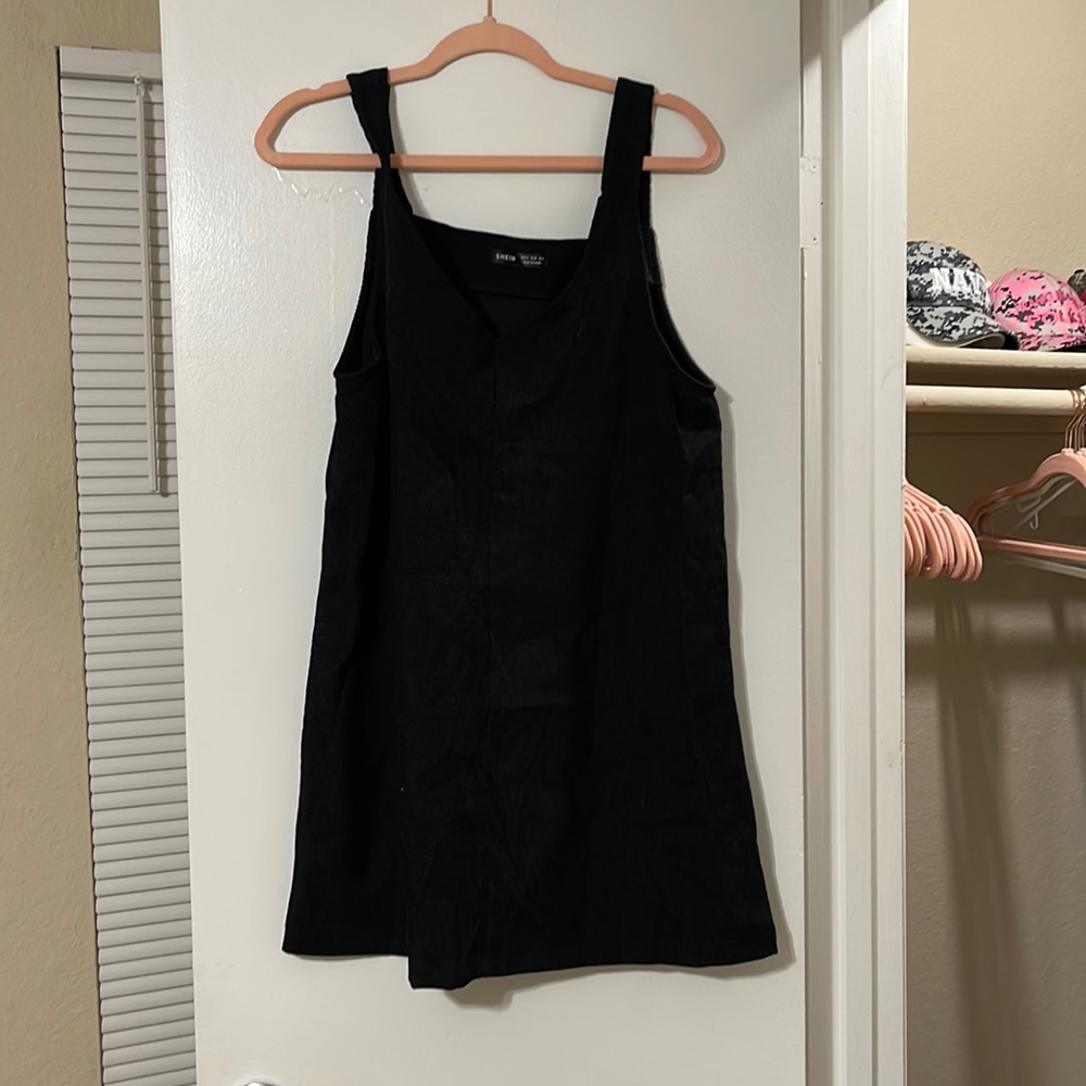 Black over sweater dress